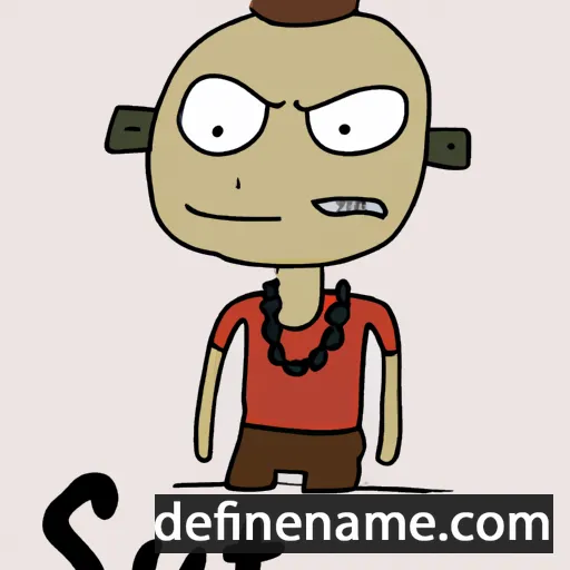 cartoon of the name Srut