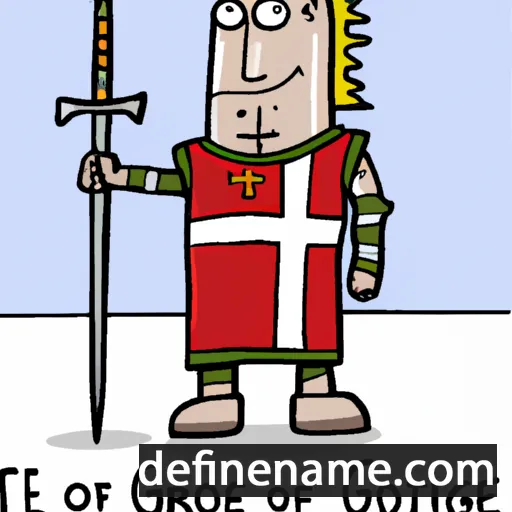 cartoon of the name St George