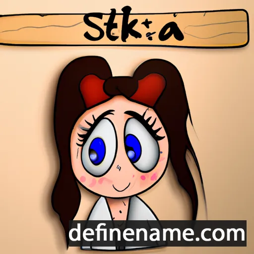 cartoon of the name Stázka