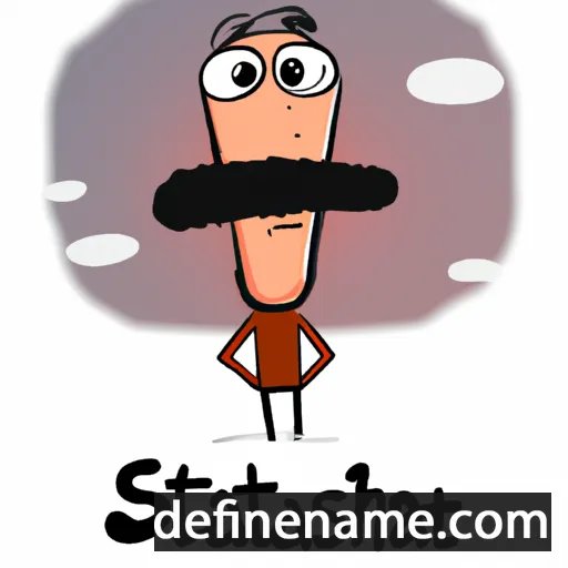 cartoon of the name Stach