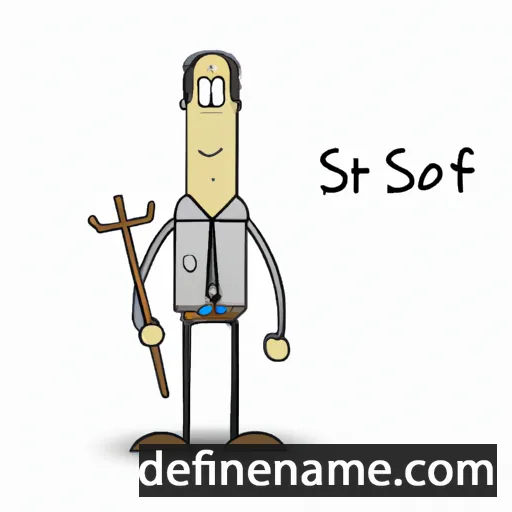 cartoon of the name Staf