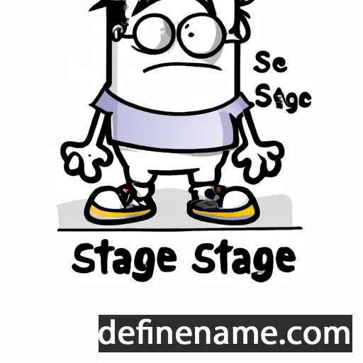 cartoon of the name Staige