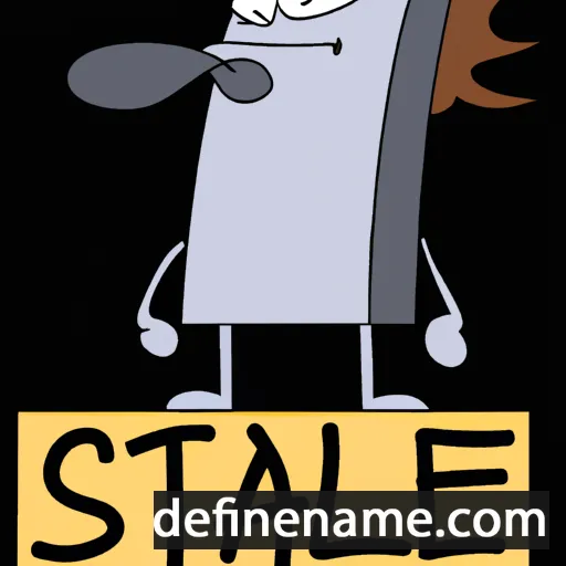 cartoon of the name Stale