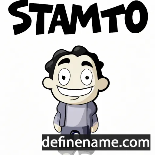 cartoon of the name Stamitos