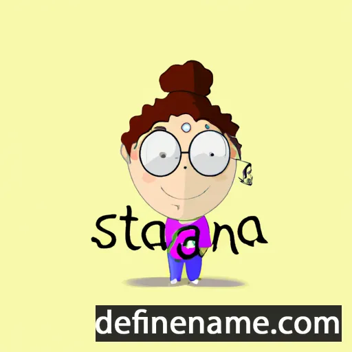 cartoon of the name Stanca