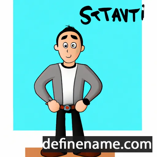 cartoon of the name Stanij