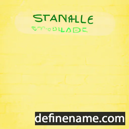 cartoon of the name Stanilde