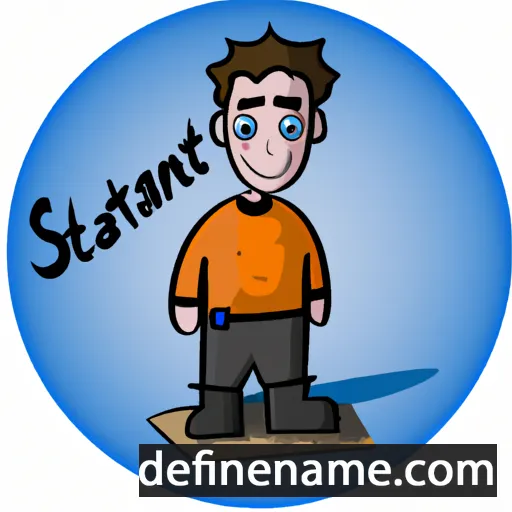 cartoon of the name Stanish