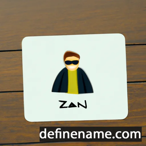 cartoon of the name Stanzin