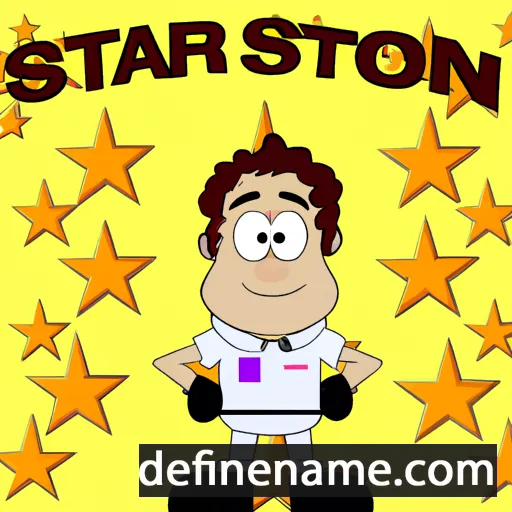 cartoon of the name Starrson