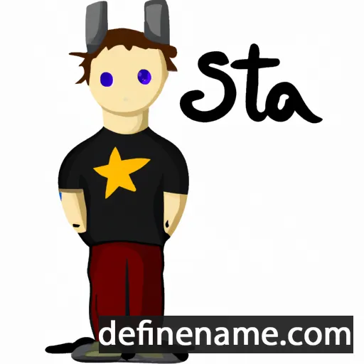 cartoon of the name Staš