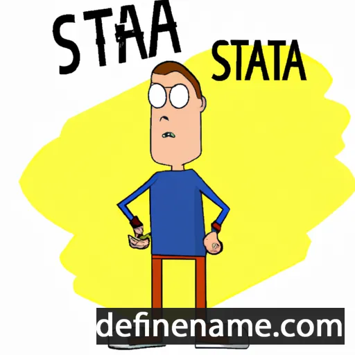 cartoon of the name Stas