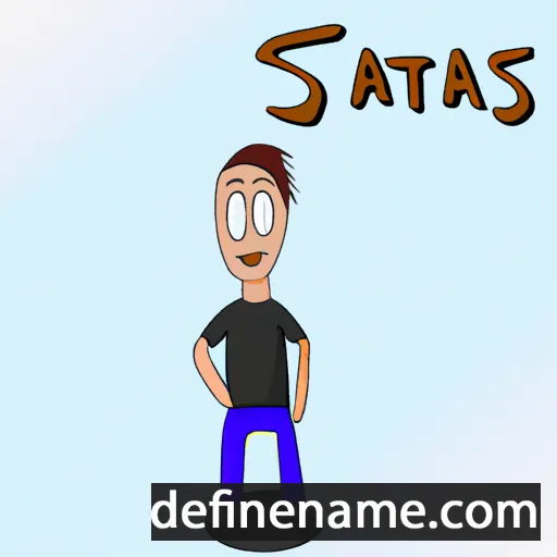 cartoon of the name Stasas