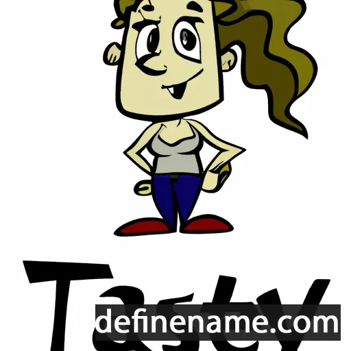 cartoon of the name Stasey