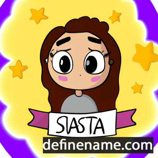 cartoon of the name Stasía