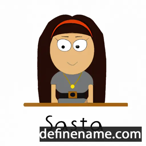 cartoon of the name Stasia