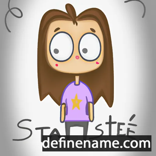 cartoon of the name Stasie