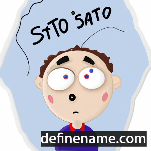 cartoon of the name Stasio