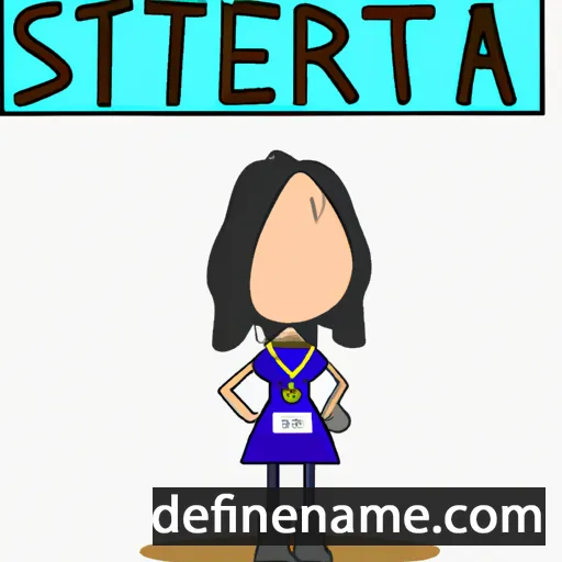 cartoon of the name Stateira