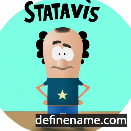 cartoon of the name Stavrakis