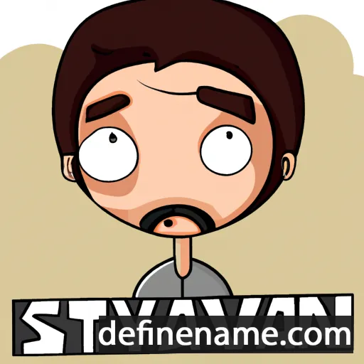 cartoon of the name Stayan