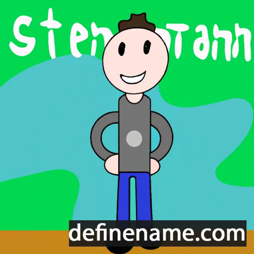 cartoon of the name Stèfanu