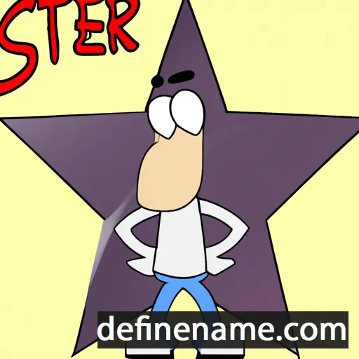 cartoon of the name Stèr