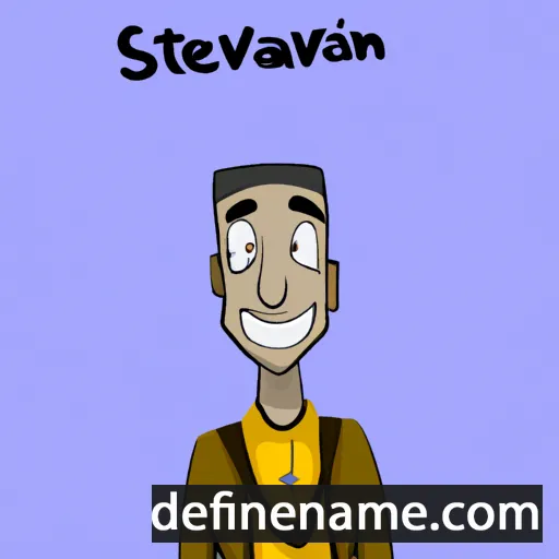 Stèvanu cartoon