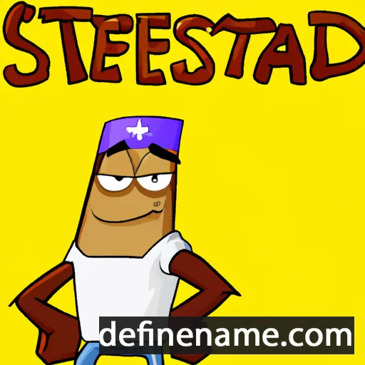 cartoon of the name Steadfast