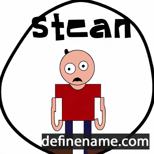 cartoon of the name Steafan