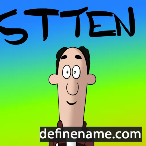 cartoon of the name Steeni