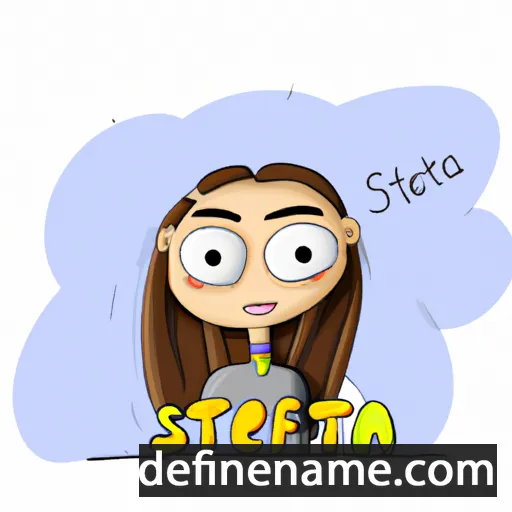 cartoon of the name Stefa