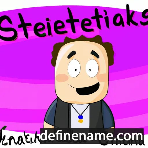 cartoon of the name Stefanakis