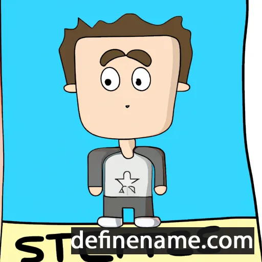 cartoon of the name Stefane