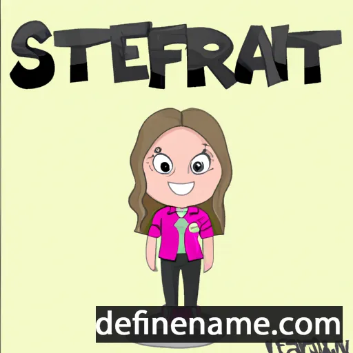 cartoon of the name Steffani