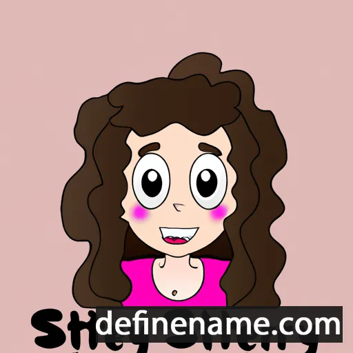 cartoon of the name Steffany