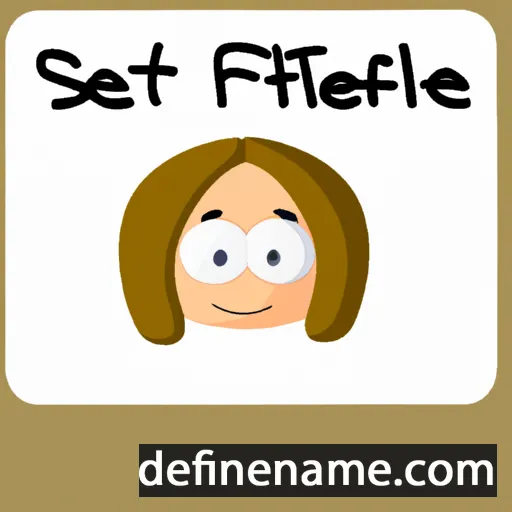 cartoon of the name Stefie