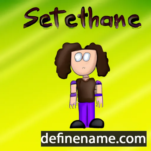 cartoon of the name Stehanie