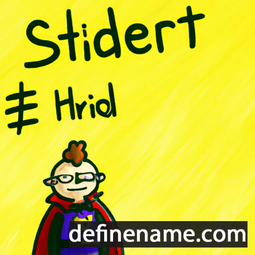 cartoon of the name Steinhildr