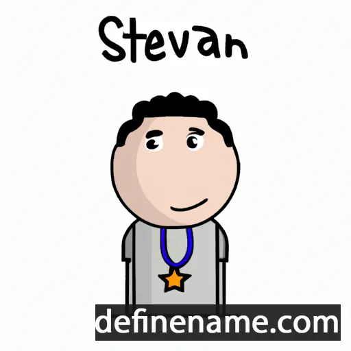 cartoon of the name Steivan