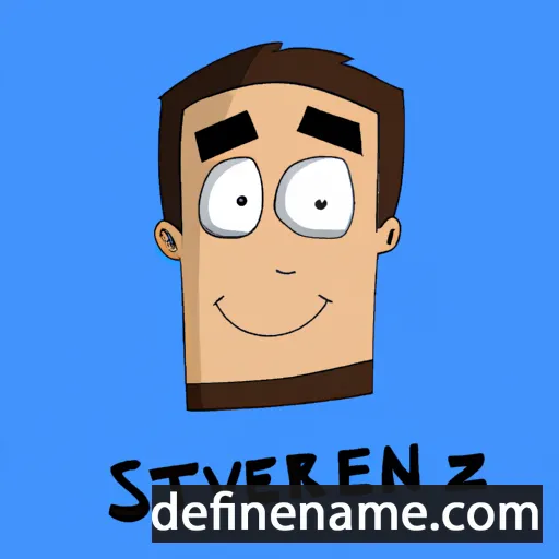 cartoon of the name Steiven