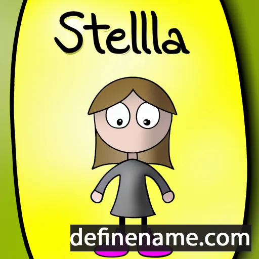 cartoon of the name Stellana