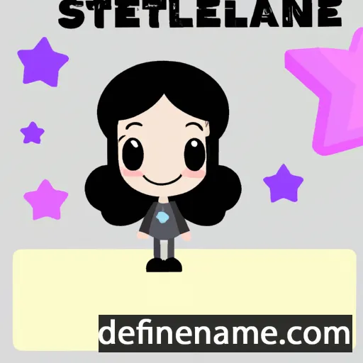 cartoon of the name Stellanie