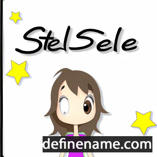 cartoon of the name Stelle