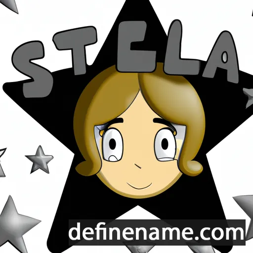 cartoon of the name Stellia