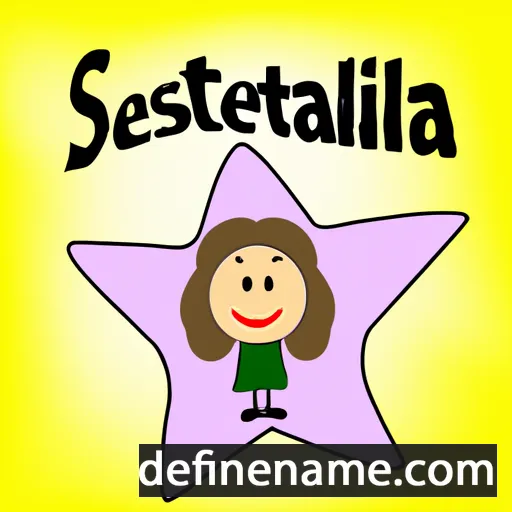 cartoon of the name Stellina