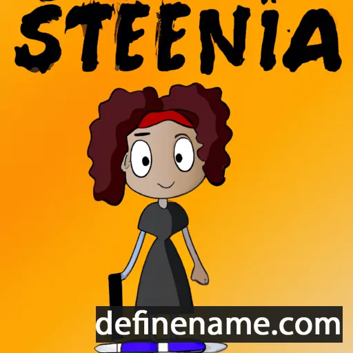 cartoon of the name Stenia