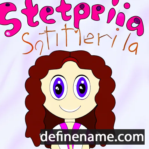 cartoon of the name Stepania