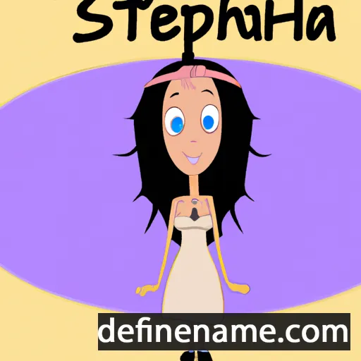 cartoon of the name Stephana