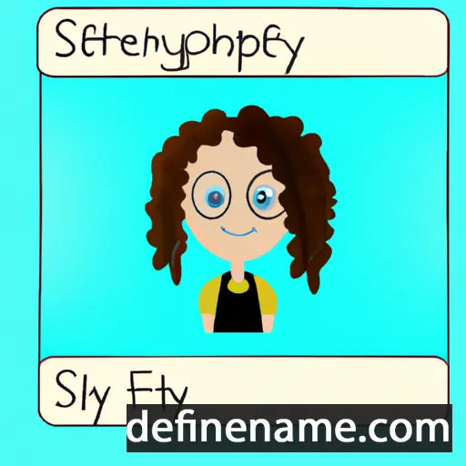 cartoon of the name Stephaney